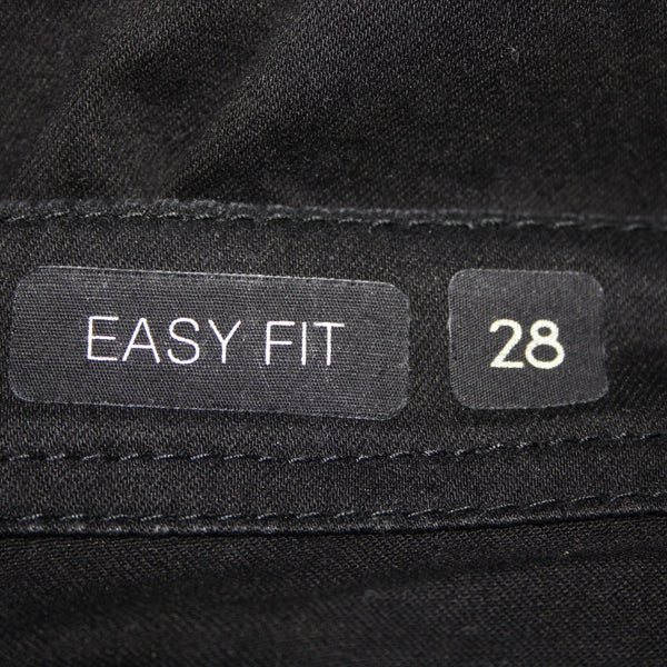 Grace In LA Easy Fit Sz 28 x 29 Black Rhinestones Cross Embroidered Cotton Jeans