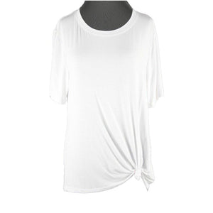 David Lerner NEW $69 Sz XS White Clement Tee Modal Spandex Active Wear Top