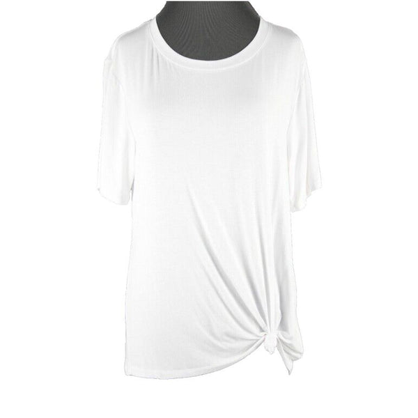 David Lerner NEW $69 Sz XS White Clement Tee Modal Spandex Active Wear Top