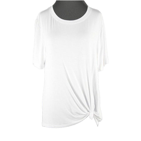 David Lerner NEW $69 Sz XS White Clement Tee Modal Spandex Active Wear Top