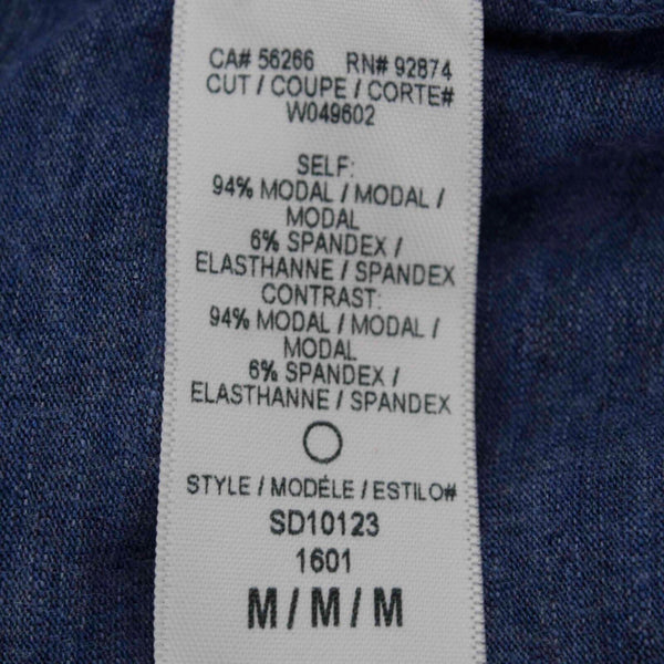 Splendid Sz M Blue Pull Over Drawstring Detail Modal Spandex Dress