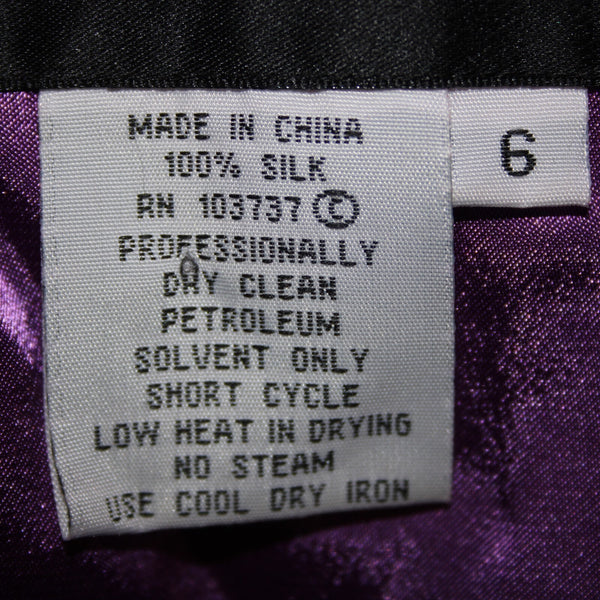 Donna Morgan NEW $160 Sz 6 Orchid Mul Purple Beaded Halter 100% Silk Dress