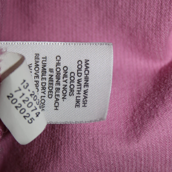 J Jill Sz SP Pink Corduary Collared Buttons 100% Cotton Top