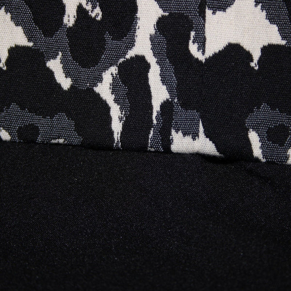 Milly Sz 2 Black White Animal Print Sleeveless Pockets Lined Dress