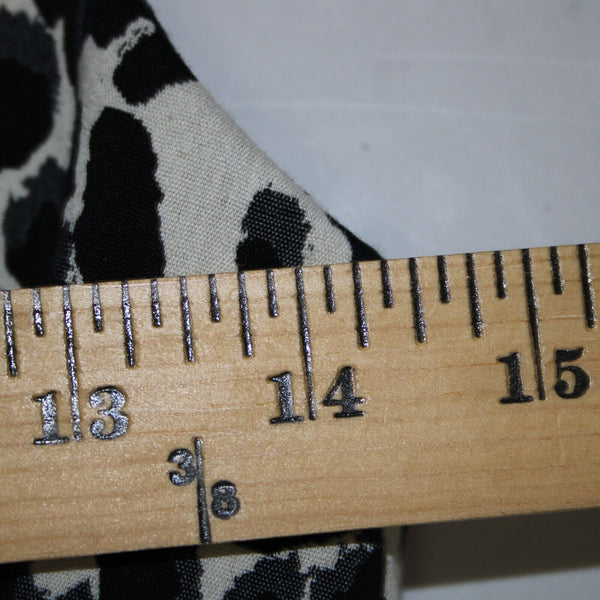 Milly Sz 2 Black White Animal Print Sleeveless Pockets Lined Dress