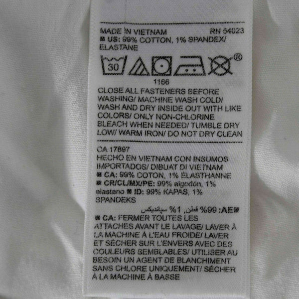 Old Navy NEW Sz 4 x 25 Ivory Denim Raw Hem Tapered Leg Cotton Blend Jean