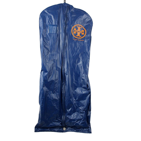 Tory Burch Logo Navy Blue Orange  52" Garment Holder Plastic Bag