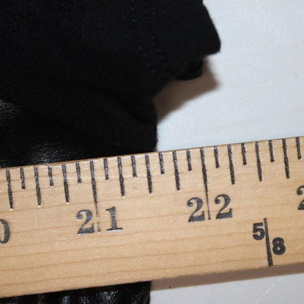 INC Top NEW $80 Sz 2X Deep Black Faux Leather Rayon Spandex Top