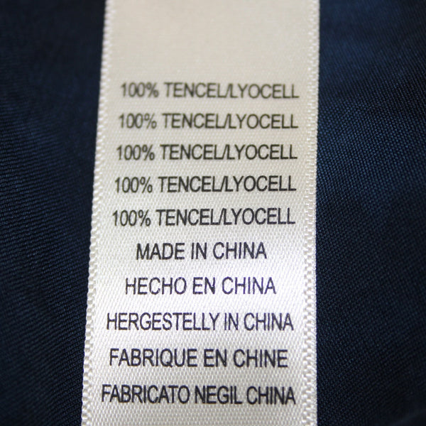 Cloth And Stone Dress Sz XS Brown Navy Blue Ombre Button Frnt 100% Tencell Dress