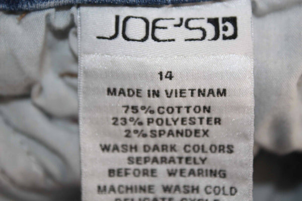 Joe's Jeans Sz 14 Faded Blue Denim Skinny Cotton Poly Spandex Girls Jeans