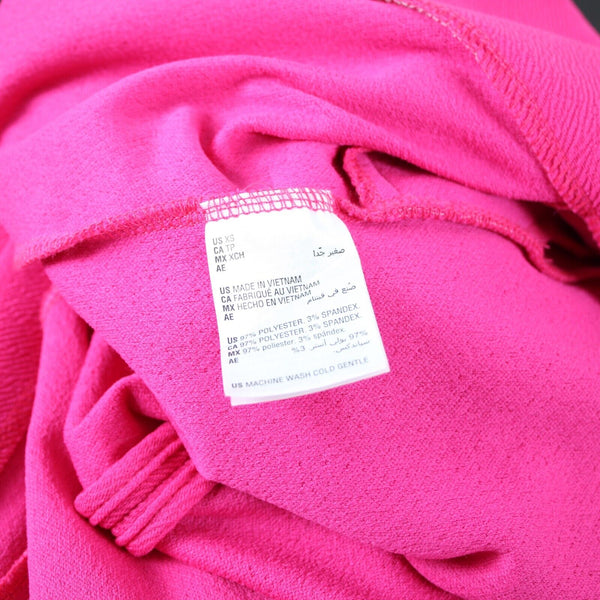 Bar III NEW Bon Bon Sz XS Pink Collared Faux Pockets Poly Spandex Wrap