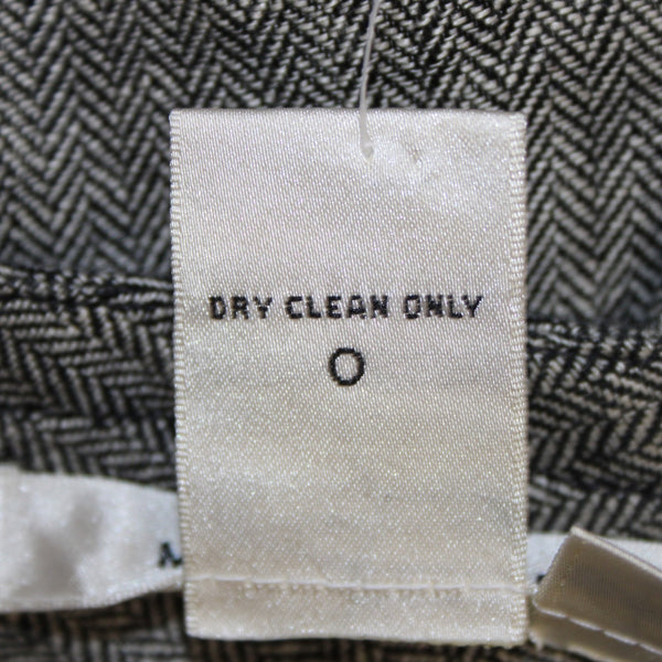 Max Studio Pant NEW $118 Sz 14 x 34 Black White Button Front 100% Linen Pant