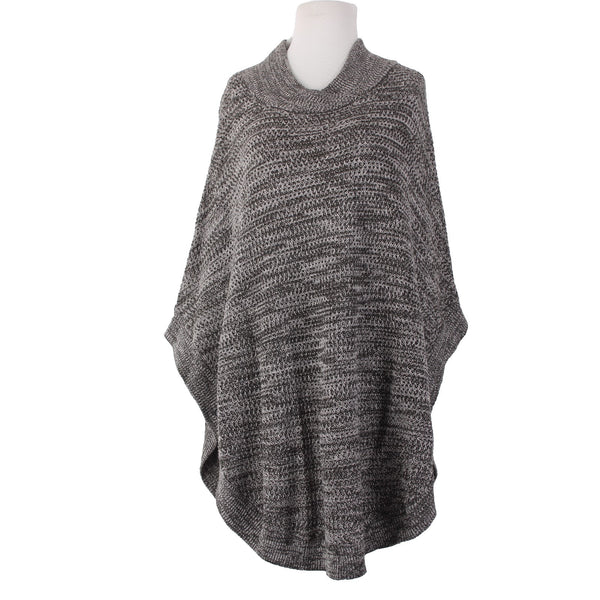 Banana Republic Wrap Sweater NEW Sz M/L Brown White Knit 100% Cotton Sweater