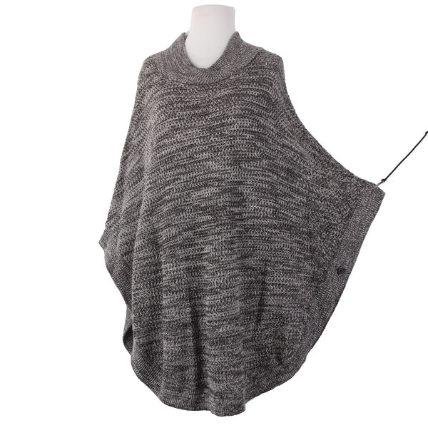 Banana Republic Wrap Sweater NEW Sz M/L Brown White Knit 100% Cotton Sweater