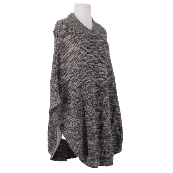 Banana Republic Wrap Sweater NEW Sz M/L Brown White Knit 100% Cotton Sweater