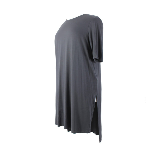 Eileen Fisher Top NEW $158 Sz XL Gray Hi Lo Tunic Viscose Spandex Top