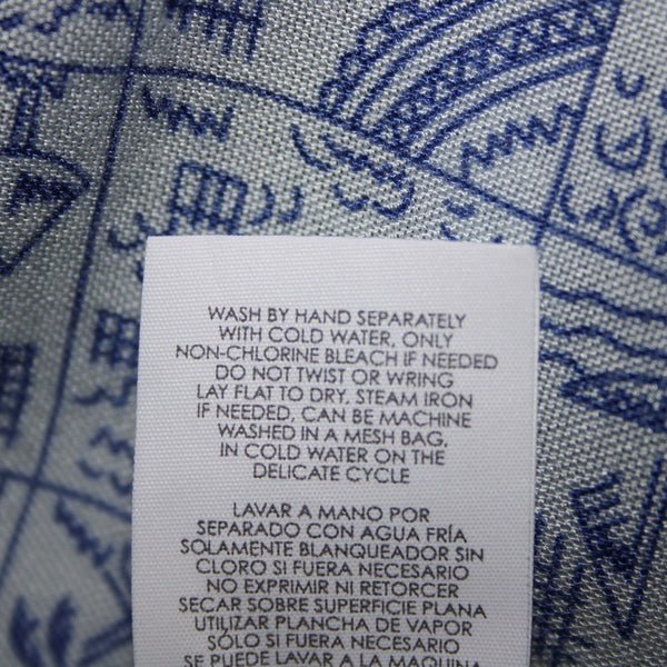 Cabi Sz One Size Blue Light Blue Beach Theme Asymm 100% Viscose Wrap Sweater