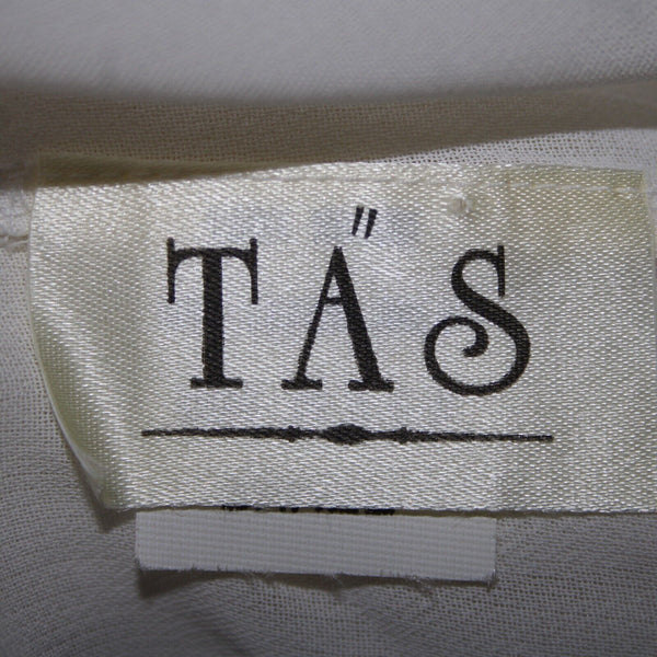 TAS NEW $110 Sz S White Sheer Sleeveless Basic Tank 100% Rayon Top