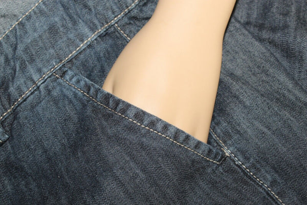 Tommy Hilfiger Denim Trouser Sz 2 x 31 Dark Blue Denim 100% Cotton Jeans