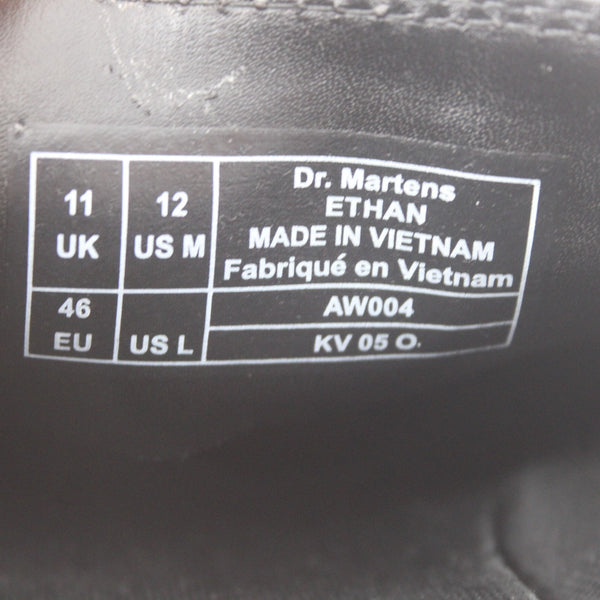 Dr Martens Shoes Ethan Sz 12 Black Slip On Leather Shoes