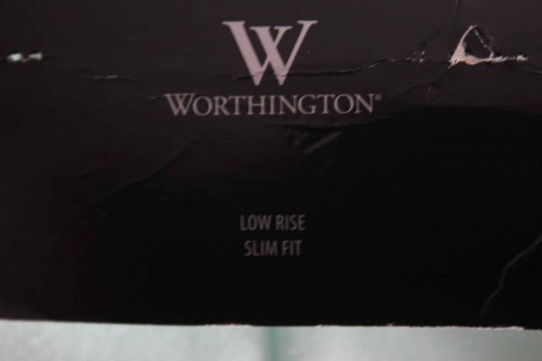 Worthington NEW $36 Sz 12 X 30 Mint Green Cropped Cotton Spandex Pant