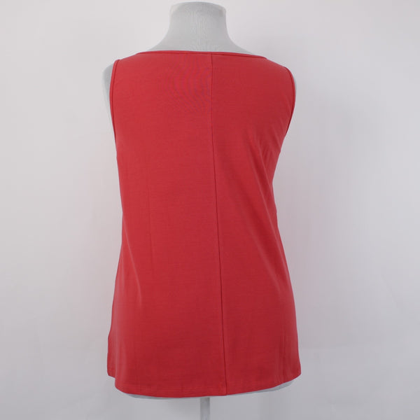 Nic Zoe Top NEW $58 Sz 1X Spiced Rose Pink Sleeveless Cotton Spandex Tank Top