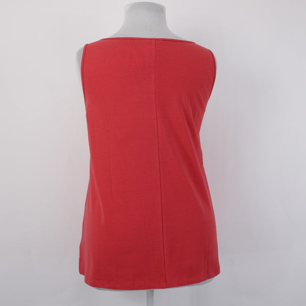 Nic Zoe Top NEW $58 Sz 1X Spiced Rose Pink Sleeveless Cotton Spandex Tank Top