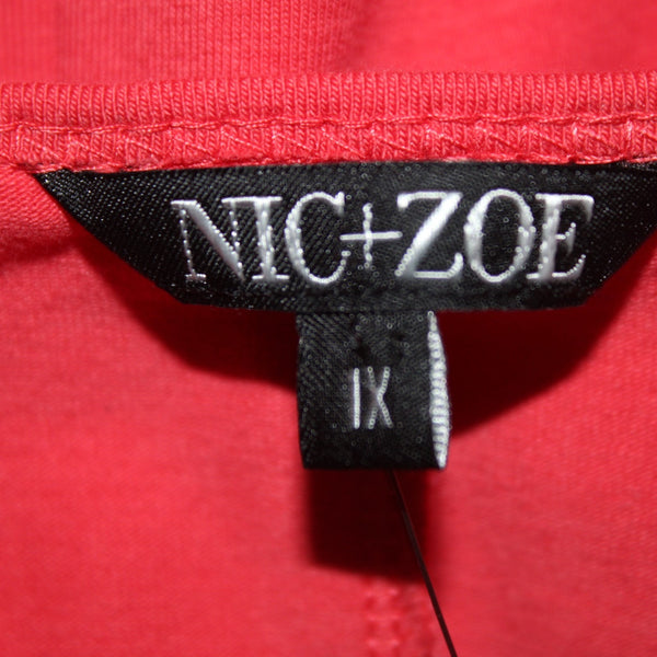 Nic Zoe Top NEW $58 Sz 1X Spiced Rose Pink Sleeveless Cotton Spandex Tank Top