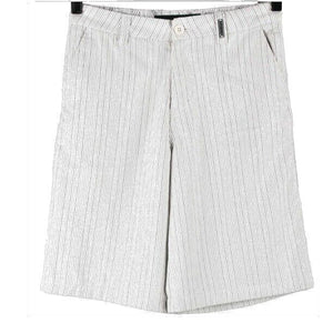 Oneill TYLER Sz 28 White Gray Black Pinstripe Poly Blend Shorts