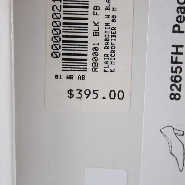 Thierry Rabotin Heels Flair Sz 38 Black Slip On Micro Fiber Leather 2" Heels