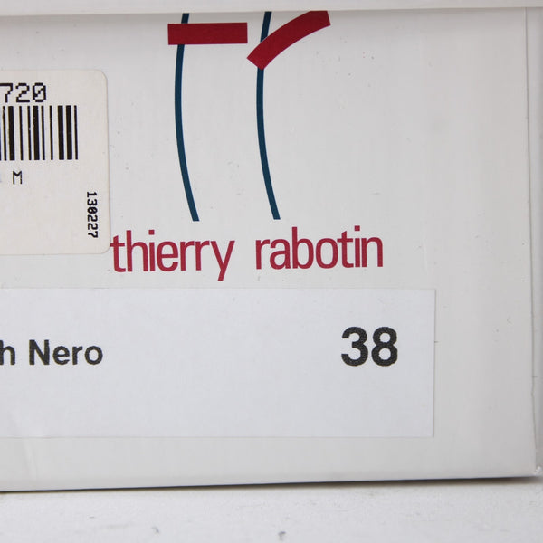 Thierry Rabotin Heels Flair Sz 38 Black Slip On Micro Fiber Leather 2" Heels