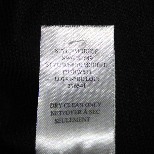 Helmut Lang Sz M Black Sleeveless Slit Back 100% Cotton Top