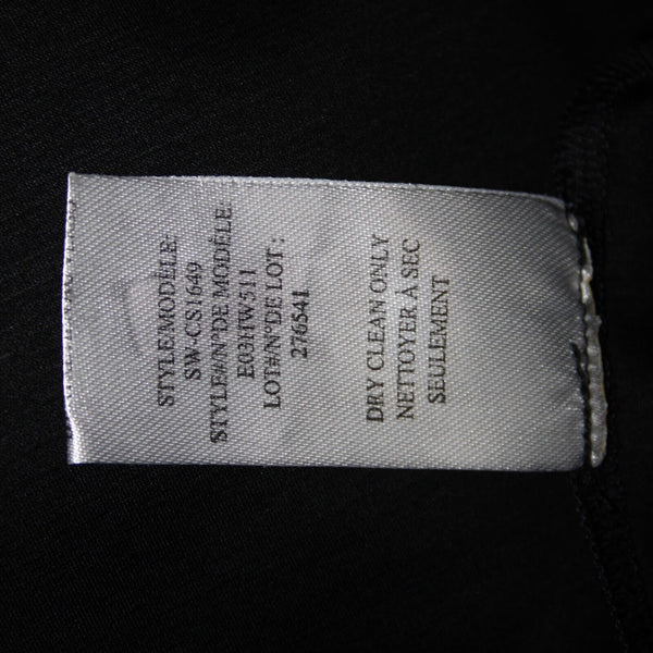 Helmut Lang Sz M Black Sleeveless Slit Back 100% Cotton Top