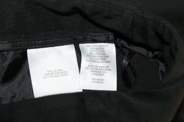 Nine West Sz 4 x 15 Black Polyester Blnd Stretch Knee Length Walking Shorts