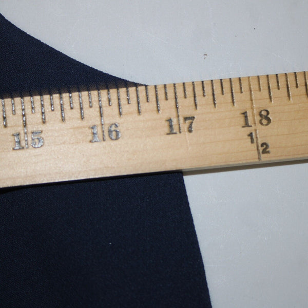 BcbGeneration Sz XS Navy Blue V Neck Flowy Lined 100% Polyester Acetate Dress
