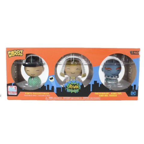 Dorbz Batman 3 Pack The Riddler, King Tut, Mr Freeze Collectibles