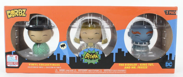 Dorbz Batman 3 Pack The Riddler, King Tut, Mr Freeze Collectibles