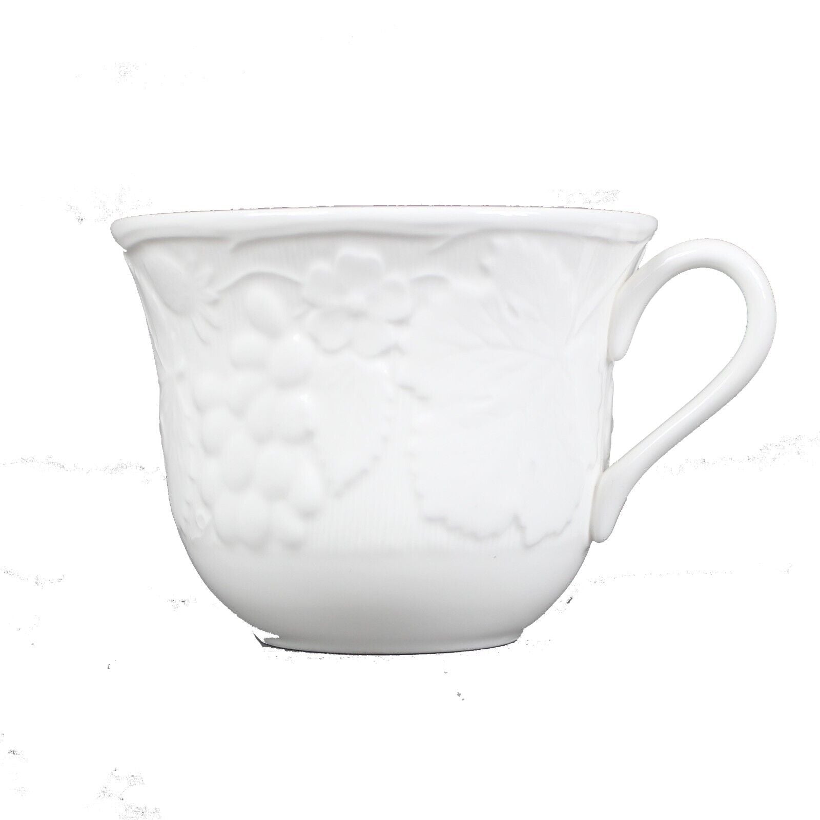 Wedgewood 1988 Strawberry & Vine Bone China White Textured 3" Tall Cup