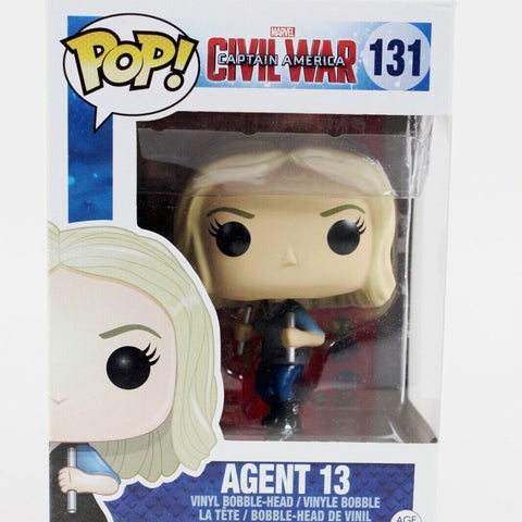 Funko Pop Captain America Civil War 131 Agent 13 Vinyl 4" Bobble Head Collectible