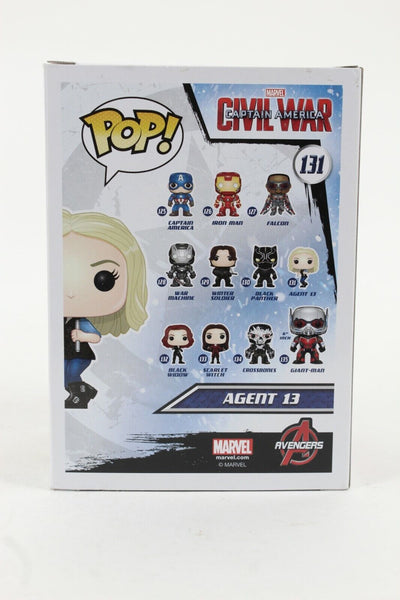 Funko Pop Captain America Civil War 131 Agent 13 Vinyl 4" Bobble Head Collectible