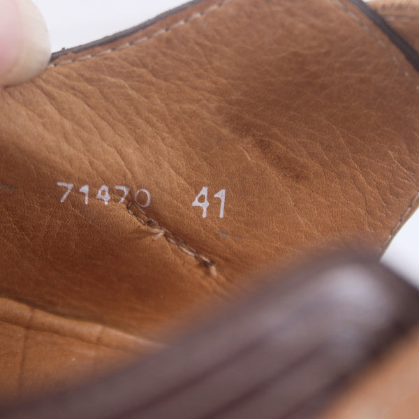 Chie Mihara Heels Sz 41 Brown Tan Buckle Closure Leather 2" Heels