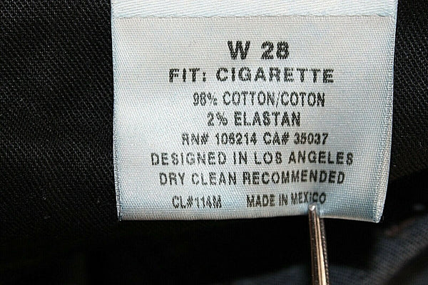 Joe's Jeans Sz 28 x 34 Dark Navy Denim Skinny Cigarette Cotton Elastan Jean