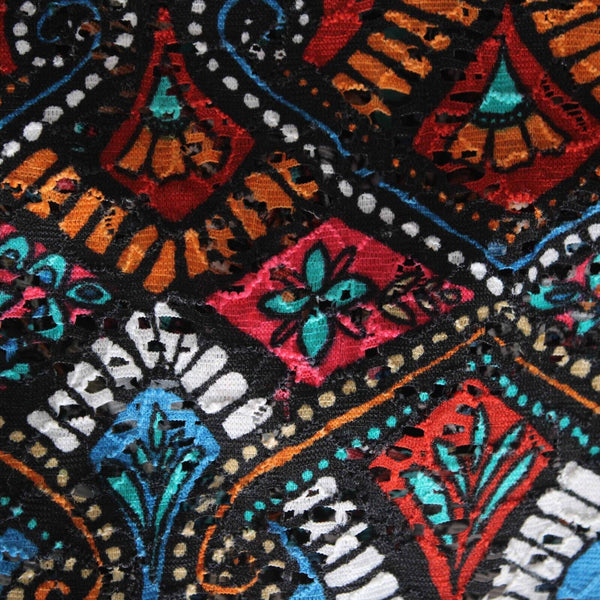 Ronni Nicole Sz 8 Black Multi Tank Lace Overlay Nylon Spandex Lined Maxi Dress
