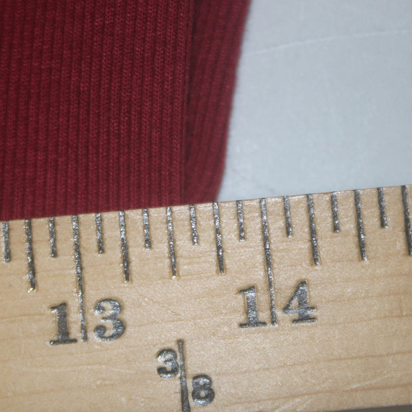 Michael Stars Dress Sz M Burgundy Red Ruching Round Neck Cotton Modal Dress