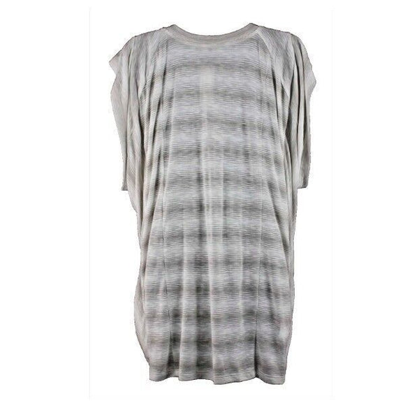 BCBG Maxazria NEW $118 Sz XS Cream Tan Stripe Rayon Poly Mailin Top
