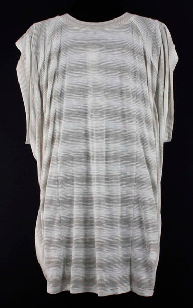 BCBG Maxazria NEW $118 Sz XS Cream Tan Stripe Rayon Poly Mailin Top