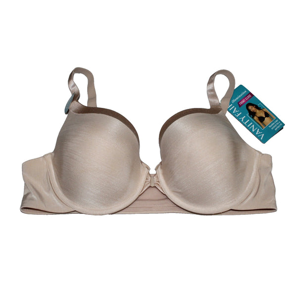 Vanity Fair Bra NEW $44 Sz 40B Beige Oth Brown Front Close Lightly Padded Wired