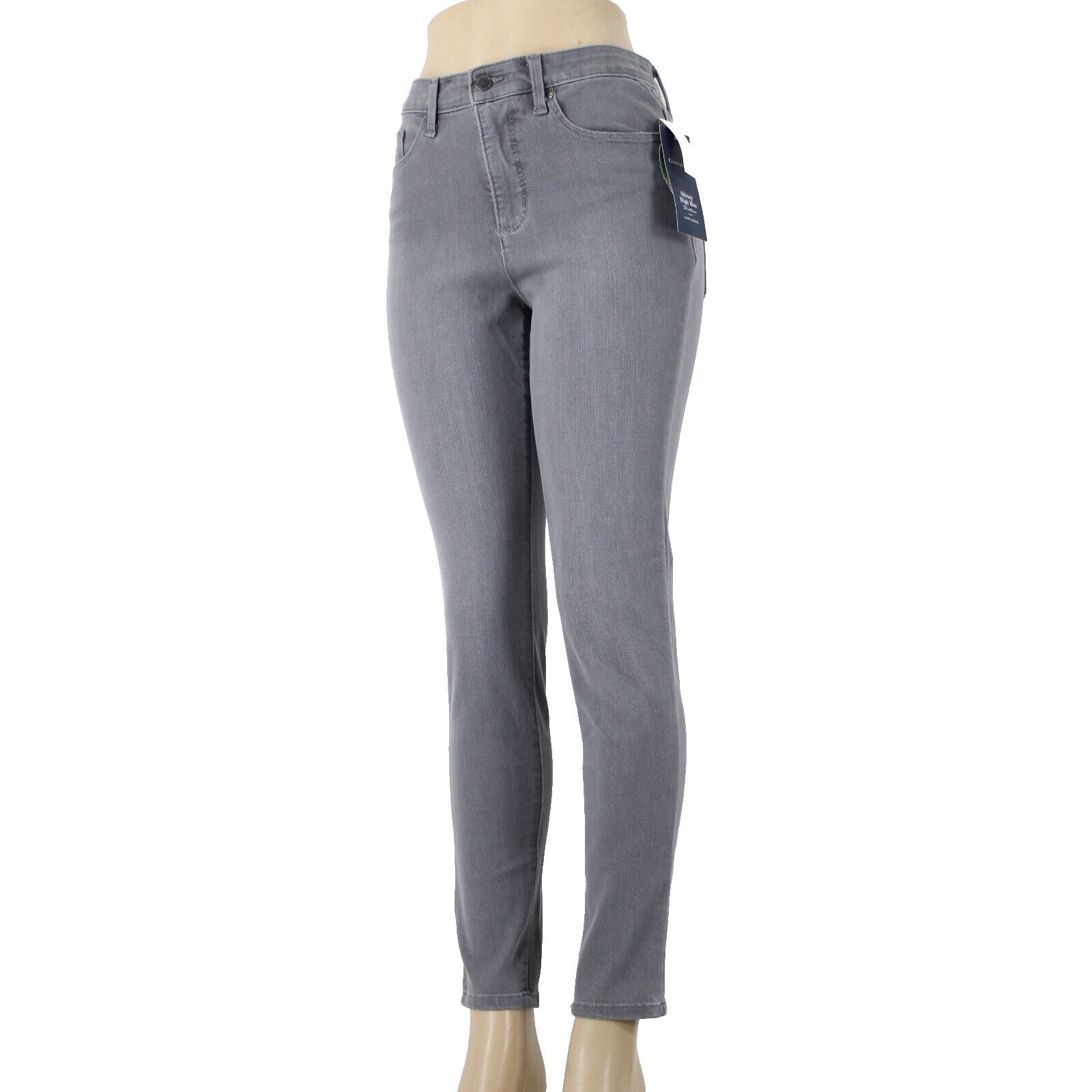 Charter Club NEW $60 Windham Skinny Sz 4 x 30 Flint Wash Gray Denim Cotton Jeans