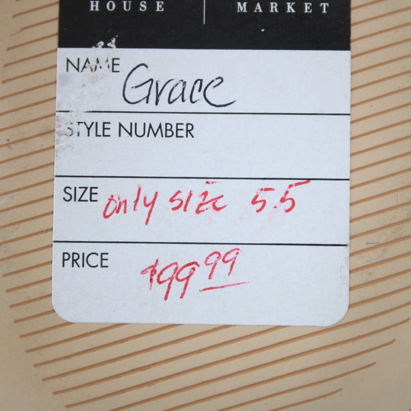 White House Black Market NEW $100 Grace Sz 5.5 M Black White Reptile 3.5" Heels