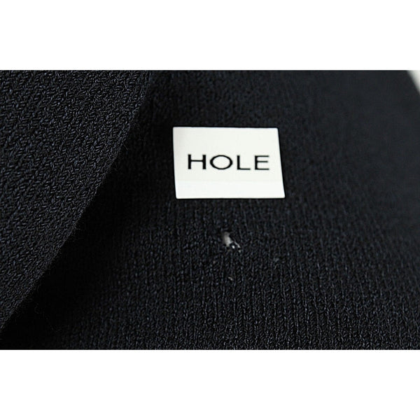 St John Sport Size S Black Scoop Neck Wool Blend Pullover AS IS Sweater Top